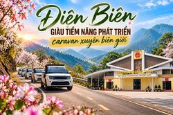 Điện Bi&ecirc;n gi&agrave;u tiềm năng ph&aacute;t triển caravan xuy&ecirc;n bi&ecirc;n giới
