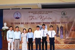 Học sinh An Giang đưa di sản Óc Eo – Ba Thê lên không gian số