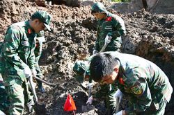 TP.HCM:Ph&aacute;t hiện th&ecirc;m 14 h&agrave;i cốt liệt sĩ tại C&ocirc;ng vi&ecirc;n L&ecirc; Thị Ri&ecirc;ng