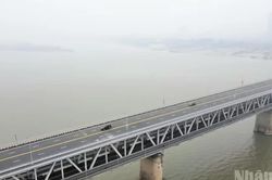 H&agrave; Nội ph&acirc;n luồng giao th&ocirc;ng tr&ecirc;n cầu Thăng Long từ ng&agrave;y 22/10