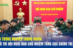 Đại tướng Nguyễn Trọng Nghĩa chủ tr&igrave; Hội nghị Ban Chủ nhiệm Tổng cục Ch&iacute;nh trị