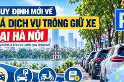 [INFOGRAPHIC] Gi&aacute; tr&ocirc;ng giữ xe tại H&agrave; Nội được quy định như thế n&agrave;o?