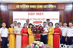 BTL Vùng Cảnh sát biển 4 gặp mặt chúc mừng Ngày Phụ nữ Việt Nam 20/10