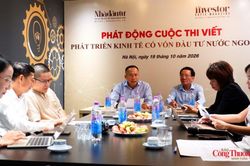 Ph&aacute;t động cuộc thi viết 'Ph&aacute;t triển kinh tế c&oacute; vốn đầu tư nước ngo&agrave;i'