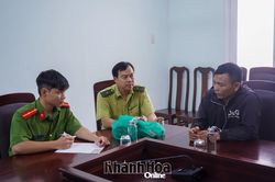 Bắt quả tang người giăng 60m lưới bẫy chim hoang d&atilde; tại phường H&ograve;a Thắng