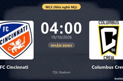 Nhận định FC Cincinnati vs Columbus Crew: Kh&aacute;ch tiếp tục bay cao?
