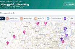 TP. Hồ Chí Minh ra mắt bản đồ số ứng phó triều cường, điểm ngập