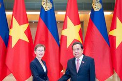 Chủ tịch Quốc hội Trần Thanh Mẫn hội kiến Thủ tướng C&ocirc;ng quốc Liechtenstein Brigitte Haas