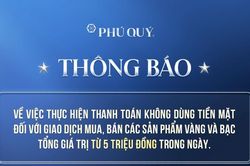 Mua b&aacute;n v&agrave;ng từ 5 triệu đồng phải chuyển khoản