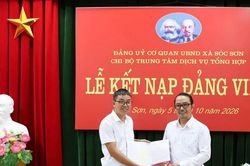 Xã Sóc Sơn: Chủ động tạo nguồn, phát triển đảng viên từ cơ sở