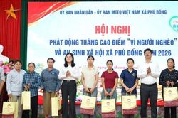 X&atilde; Ph&ugrave; Đổng ph&aacute;t động Th&aacute;ng cao điểm 'V&igrave; người ngh&egrave;o' năm 2026
