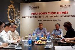 Ph&aacute;t động cuộc thi viết 'Ph&aacute;t triển kinh tế c&oacute; vốn đầu tư nước ngo&agrave;i'