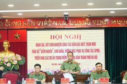 C&ocirc;ng an H&agrave; Nội đảm bảo tuyệt đối an ninh, an to&agrave;n qu&aacute; tr&igrave;nh triển khai c&aacute;c dự &aacute;n trọng điểm tr&ecirc;n địa b&agrave;n th&agrave;nh phố