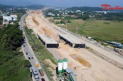 Tuyến đường hơn 5.200 tỷ đồng nối Đại lộ Thăng Long với cao tốc H&ograve;a B&igrave;nh dần lộ diện