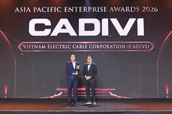 Cadivi được vinh danh 'Doanh nghiệp xuất sắc ch&acirc;u &Aacute;' 2026