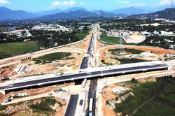 Thi công nước rút trên công trình Nút giao QL14B với cao tốc Đà Nẵng - Quảng Ngãi