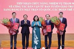 Quyết định của Bộ Ch&iacute;nh trị về tổ chức bộ m&aacute;y của Đảng ủy D&acirc;n vận, Mặt trận v&agrave; c&aacute;c đo&agrave;n thể Trung ương