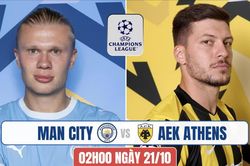Nhận định Manchester City vs AEK Athens, 02h00 ng&agrave;y 21/10: The Citizens thị uy sức mạnh