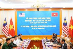 Hoan ngh&ecirc;nh Malaysia trưng b&agrave;y tại triển l&atilde;m quốc ph&ograve;ng quốc tế Việt Nam