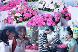 Gi&aacute; hoa tươi tăng mạnh trong ng&agrave;y Phụ nữ Việt Nam 20/10