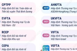 C&aacute;c FTA Việt Nam tham gia t&iacute;nh đến th&aacute;ng 10 năm 2026