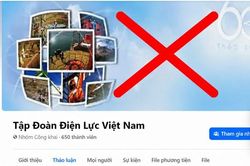 EVN tiếp tục cảnh b&aacute;o nh&oacute;m Facebook giả mạo