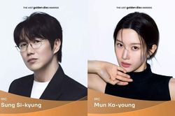 Ca sĩ Sung Si Kyung v&agrave; diễn vi&ecirc;n Mun Ka Young dẫn dắt Golden Disc Awards tổ chức tại Việt Nam