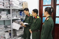 Bộ Quốc ph&ograve;ng kiểm tra, hướng dẫn số h&oacute;a hồ sơ tại Bộ Chỉ huy qu&acirc;n sự th&agrave;nh phố Bắc Ninh