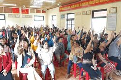 X&atilde; miền n&uacute;i Tr&agrave; Tập tổ chức th&agrave;nh c&ocirc;ng bầu cử trưởng th&ocirc;n