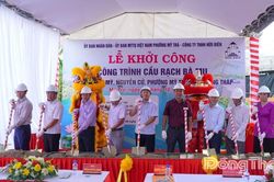 Phường Mỹ Tr&agrave;: Khởi c&ocirc;ng c&ocirc;ng tr&igrave;nh cầu Rạch B&agrave; Mụ