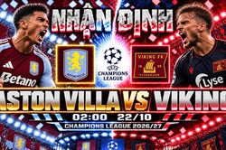 Nhận định b&oacute;ng đ&aacute; Aston Villa vs Viking: Emery đối mặt đội b&oacute;ng vừa cầm ch&acirc;n Bayern Munich 3-3