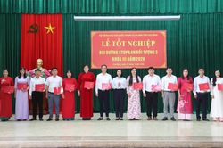 65 học vi&ecirc;n ho&agrave;n th&agrave;nh lớp bồi dưỡng kiến thức quốc ph&ograve;ng v&agrave; an ninh đối tượng 3