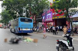 Ng&atilde; ra đường sau va chạm, c&ocirc; g&aacute;i bị xe bu&yacute;t c&aacute;n tử vong