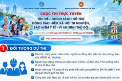 Ph&aacute;t động Cuộc thi trực tuyến 'T&igrave;m hiểu ch&iacute;nh s&aacute;ch hỗ trợ đ&oacute;ng BHXH tự nguyện, BHYT- V&igrave; an sinh Thủ đ&ocirc;'