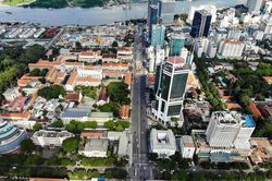 Cảnh quan khu vực trung t&acirc;m đ&ocirc; thị S&agrave;i G&ograve;n