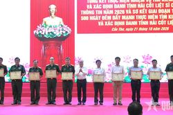 Cần Thơ: Quy tập 158 h&agrave;i cốt liệt sĩ v&agrave; lấy 4.122 mẫu sinh phẩm h&agrave;i cốt liệt sĩ phục vụ gi&aacute;m định ADN