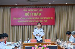 Hội thảo C&ocirc;ng tr&igrave;nh Tổng kết c&ocirc;ng t&aacute;c Đảng, c&ocirc;ng t&aacute;c ch&iacute;nh trị trong Cảnh s&aacute;t biển Việt Nam