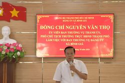 X&atilde; B&igrave;nh Gi&atilde; (TPHCM) khẩn trương r&agrave; so&aacute;t nhiệm vụ được giao, khắc phục những hạn chế đ&atilde; nhận diện