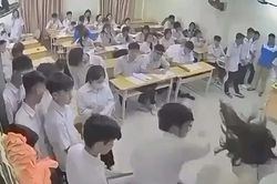C&ocirc;ng an H&agrave; Nội khởi tố nam sinh đấm c&ocirc; gi&aacute;o chủ nhiệm giữa lớp