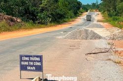 Cao Bằng y&ecirc;u cầu xử l&yacute; t&igrave;nh trạng hư hỏng mặt đường tr&aacute;nh trung t&acirc;m trước 30/10