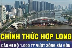 18 GIỜ NG&Agrave;Y 21-10: Ch&iacute;nh thức hợp long cầu đi bộ s&ocirc;ng S&agrave;i G&ograve;n
