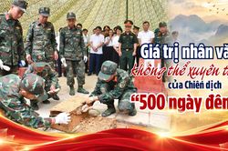 Gi&aacute; trị nh&acirc;n văn kh&ocirc;ng thể xuy&ecirc;n tạc của Chiến dịch '500 ng&agrave;y đ&ecirc;m'