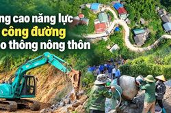 N&acirc;ng cao năng lực thi c&ocirc;ng đường giao th&ocirc;ng n&ocirc;ng th&ocirc;n