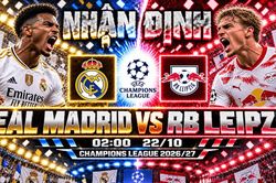 Nhận định b&oacute;ng đ&aacute; Real Madrid vs RB Leipzig: Mbappe v&agrave; Vinicius chờ b&ugrave;ng nổ tại Bernabeu