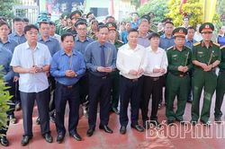 Truy điệu, an t&aacute;ng 2 h&agrave;i cốt liệt sĩ chưa x&aacute;c định th&ocirc;ng tin