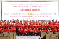 Hải Phòng xuất quân đoàn vận động viên dự đại hội thể thao toàn quốc