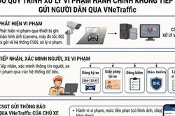 Dự kiến quy tr&igrave;nh xử l&yacute; vi phạm giao th&ocirc;ng to&agrave;n tr&igrave;nh tr&ecirc;n VNeTraffic