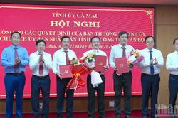 C&agrave; Mau bổ nhiệm, điều động, lu&acirc;n chuyển nhiều c&aacute;n bộ chủ chốt
