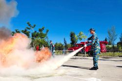 Sư đoàn 377 tổ chức hội thao phòng cháy, chữa cháy