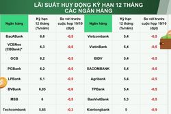 L&atilde;i suất huy động giảm tới 0,9 điểm phần trăm, ưu đ&atilde;i l&atilde;i vay được 